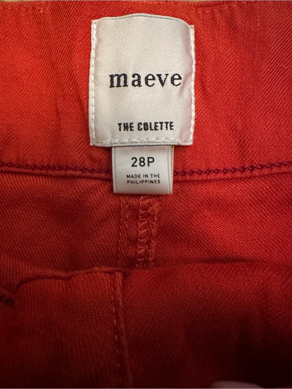 Anthropologie Maeve The Colette Wide Leg Pants Burnt Orange High Rise 28P 1128 - Picture 7 of 12